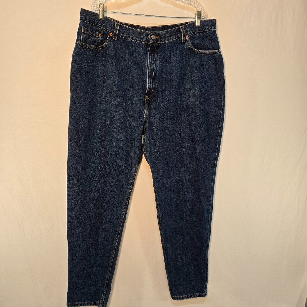 USA Vintage LEVI'S 550 Relaxed Fit Tapered Leg Hi-Rise Women's Plus Size 24 W M. - Picture 2 of 16